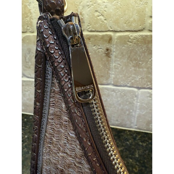 Brahmin Tabitha Honey Brown Sandalwood Medium Shoulder NEW - Picture 4 of 12